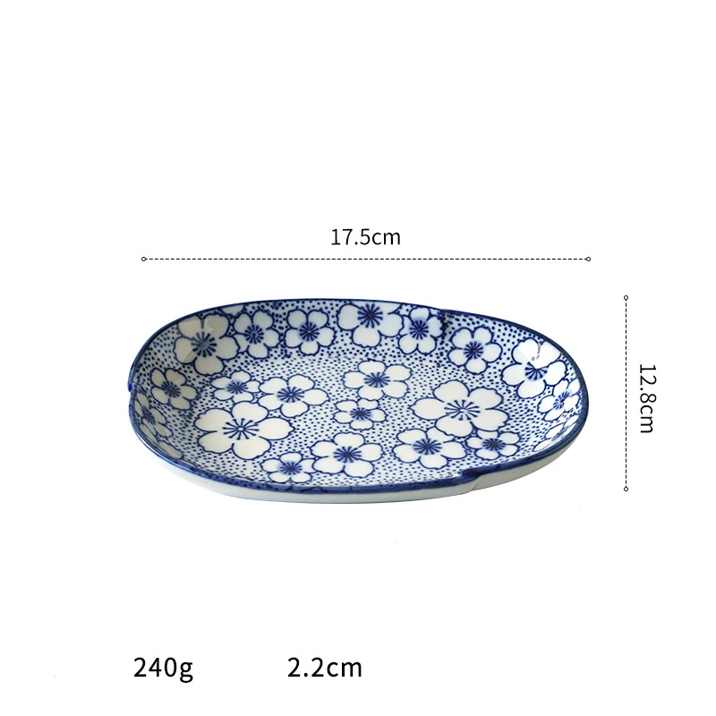 Vintage Ceramic Dish Creative Flower Plates With Multifunctional Ceramic Dinner Plate