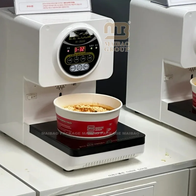 Изготовленная на заказ бумажная миска Одноразовая бумажная салатница Круглая квадратная нагреваемая коричневая миска из крафт-бумаги Одноразовая с крышкой для домашних животных