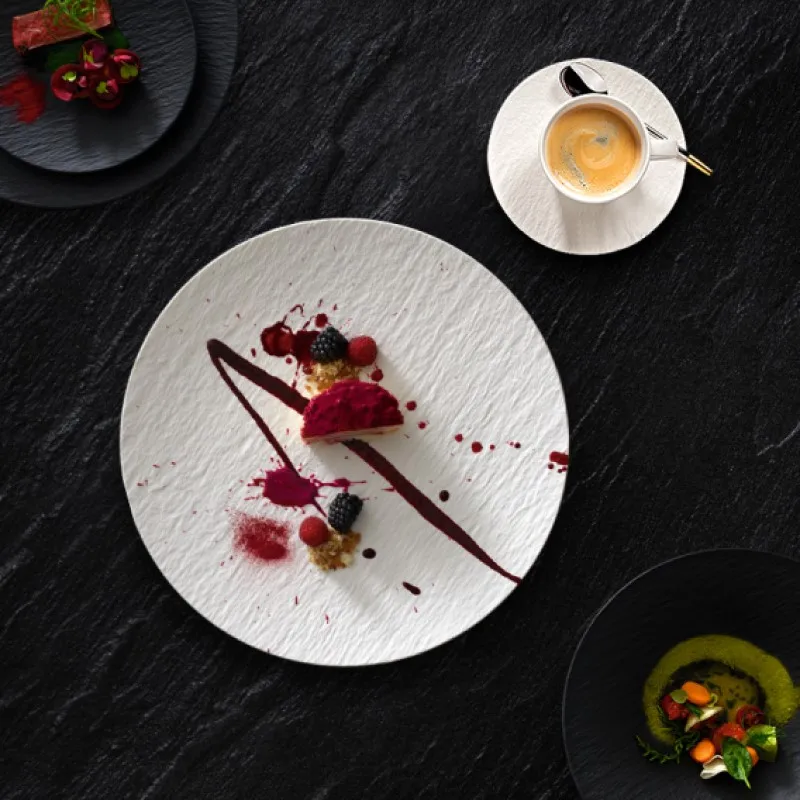 Гуанчжоу Новый фарфоровый цветной фарфоровый сервиз Белый Черный Столовый сервиз для поставщика отелей Ресторанная посуда Набор тарелок Посуда