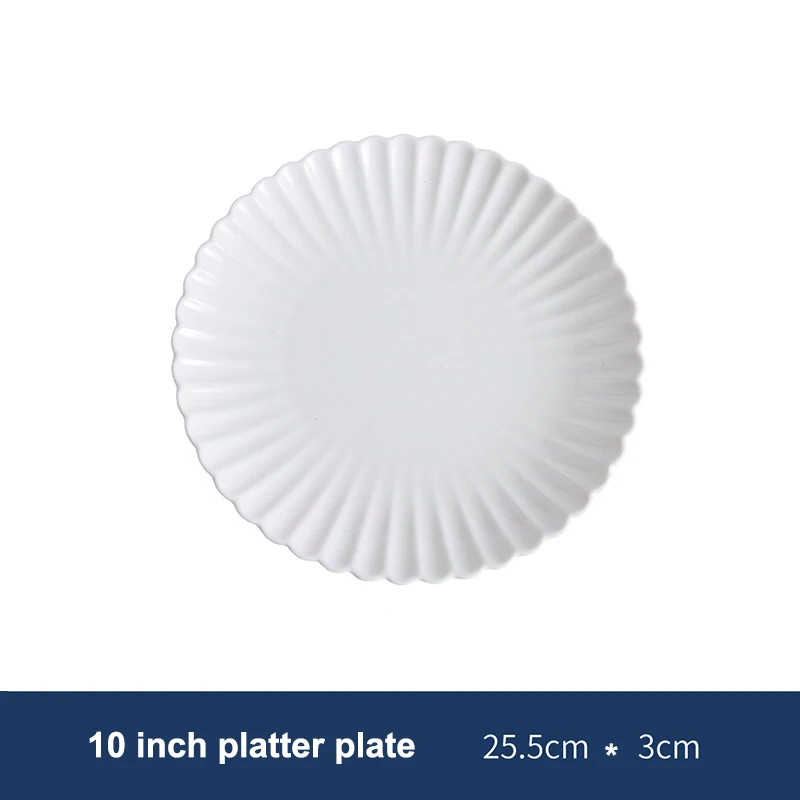 Bulk European Nordic Style Ceramic Fruit Dish Restaurant Catering Noodle Ceramic Dinner Plates Dinnerware Set Dishes Luxury