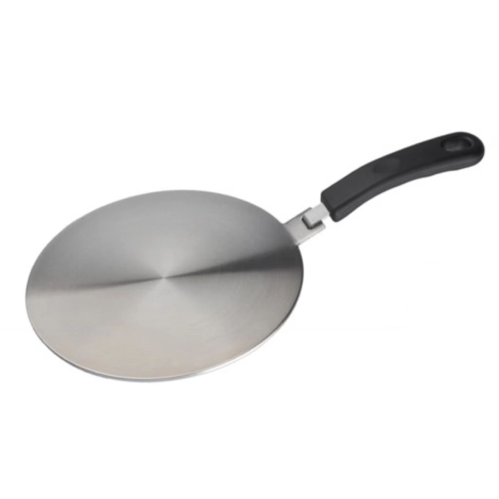 Теплорассеивающая пластина из нержавеющей стали и алюминия с бакелитовой ручкой