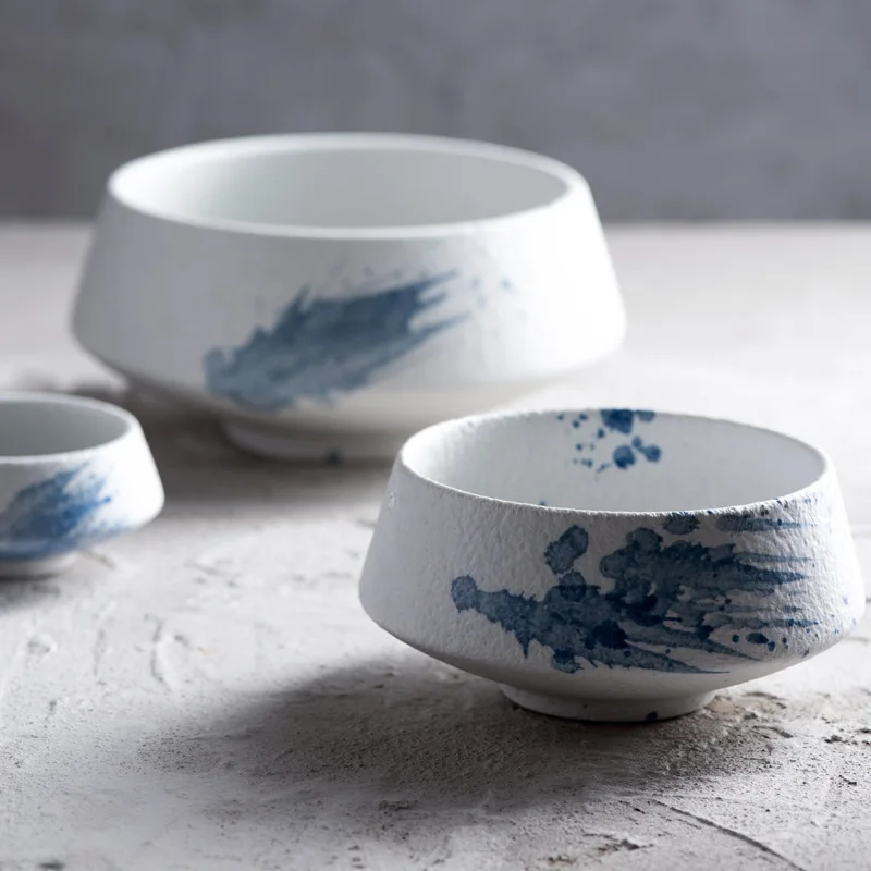 Сервировочное блюдо, керамическая миска для супа, уникальный дизайн, ресторанная посуда, винтажный стиль, овальная форма ракушки, глазурь, глубокий фарфор