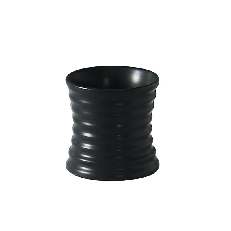 Керамическое кольцо на талию, набор чайных чашек с логотипом, черное блюдце и банка для свечей для любителей чая