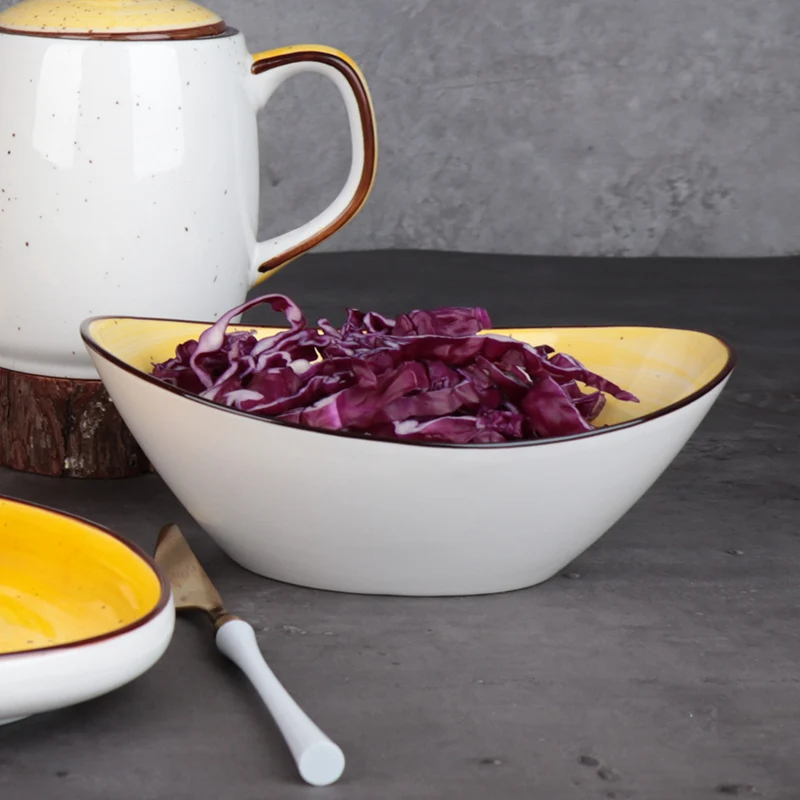 Оптовая продажа столовой посуды для банкетов, фарфоровые ресторанные миски с карри, керамическая миска на заказ, фарфоровая для отеля