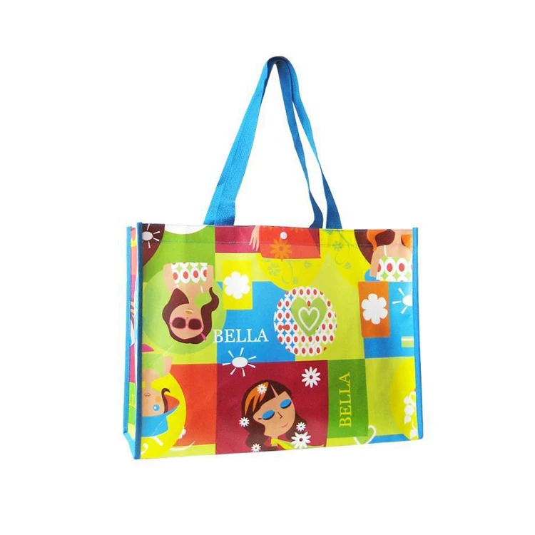 Индивидуальная эко полноцветная ламинированная переработанная многоразовая сумка для покупок из спанбонда для домашних животных с матовой ламинацией, нетканые сумки для покупок из полипропилена