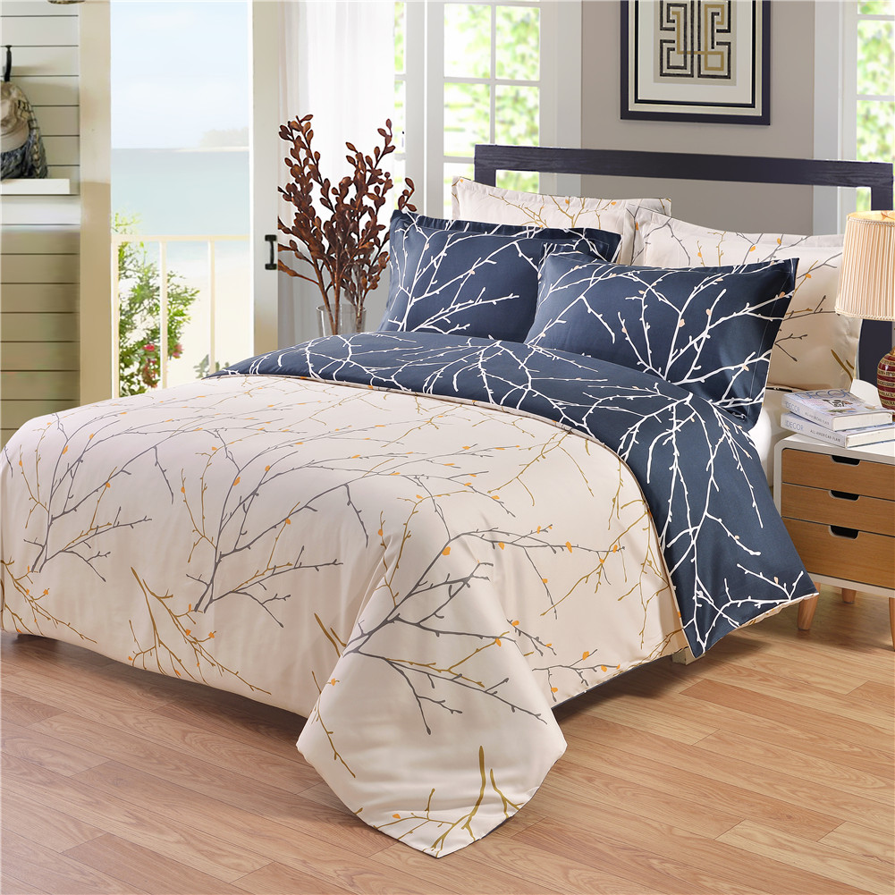 Hot Sale Σετ κλινοσκεπασμάτων με τυπωμένο σχέδιο από πολυεστέρα Τρισδιάστατο ντιζάιν σεντόνι Παπλωματοθήκη σεντόνια στο AliExpress