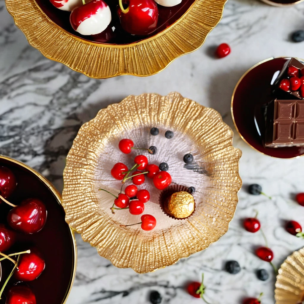 Европейская тарелка в стиле ретро в стиле вестерн, тарелка с золотым краем подсолнуха для домашней вечеринки, холодный стейк, салат, десертная тарелка