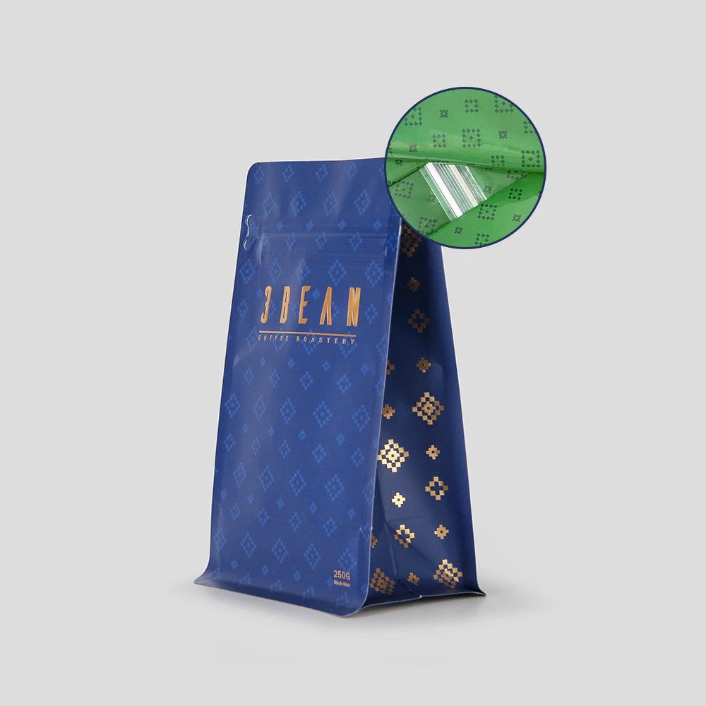 Пустые пакеты для упаковки кофе по 100 г на заказ с клапаном, закрывающейся застежкой-молнией, алюминиевая фольга, мешок для кофейных зерен с плоским дном, 100 г, 150 г, 250 г