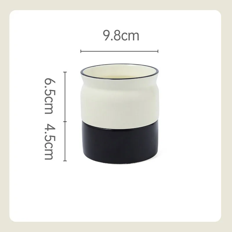 Customizable Nordic Design Ceramic Chopsticks Storage Container Kitchen Utensil Holder for Restaurant Cutlery Storage Jars