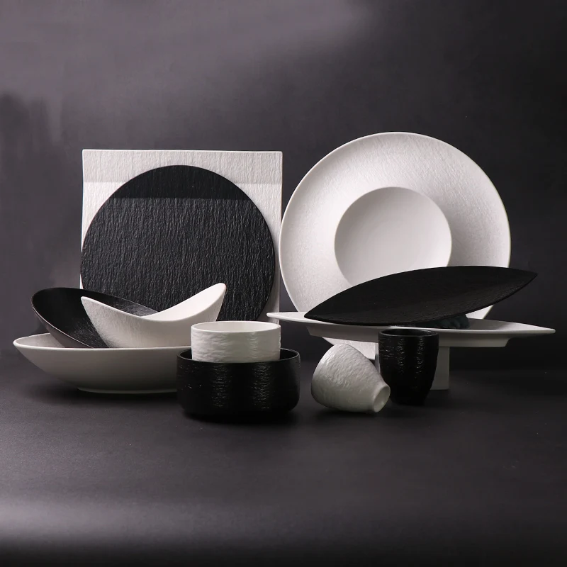 Оптовая торговля скандинавским стейком, набор фарфоровых тарелок, столовая посуда, керамическая посуда, столовый сервиз для посуды, ресторанов, общественного питания, отелей