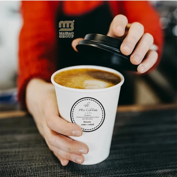 Бумажные стаканчики для кофе по индивидуальному заказу, 6 унций, 7 унций, 600 мл, 12 16 унций, бумажные стаканчики с двойными стенками, одноразовые крафт-бумажные стаканчики для чая, горячие напитки, кофейная чашка с крышкой