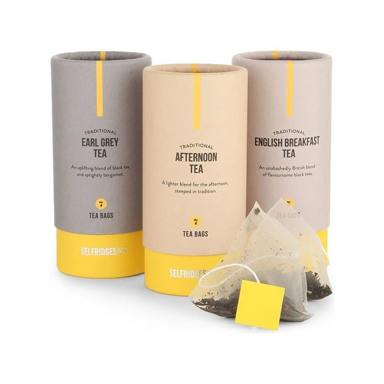 Бесплатный образец, хорошая поставка, пищевая бумажная тубусная коробка, нестандартный контейнер, круглая упаковка, упаковка для чайного бумажного цилиндра