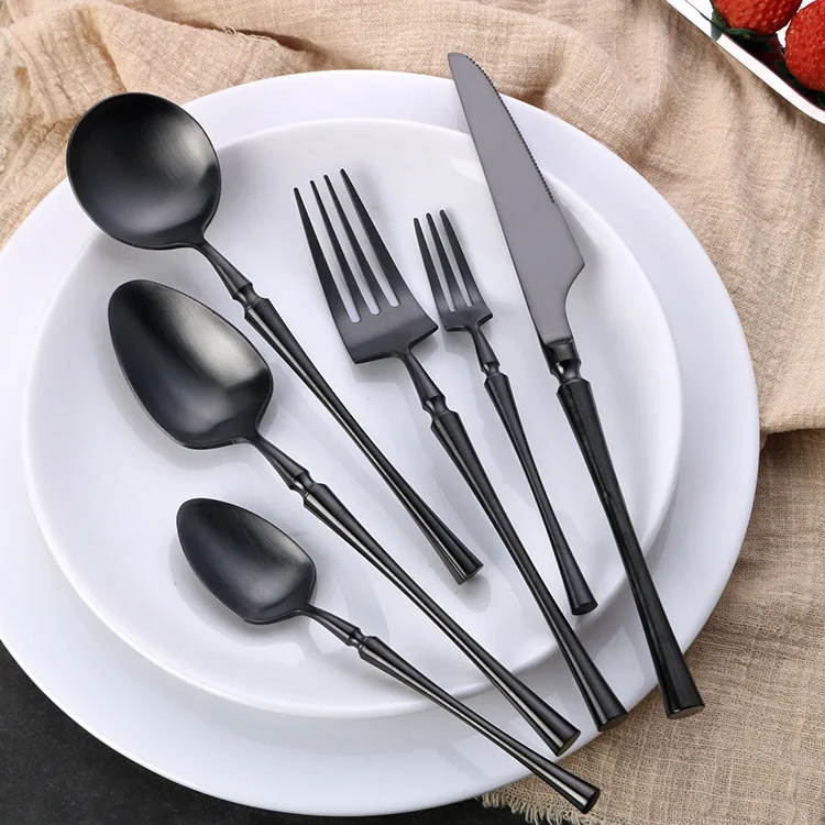 Классическая западная посуда в европейском стиле из нержавеющей стали 304, одноразовый дизайн, устойчивый дизайн для дома, отелей, ресторанов, подарков