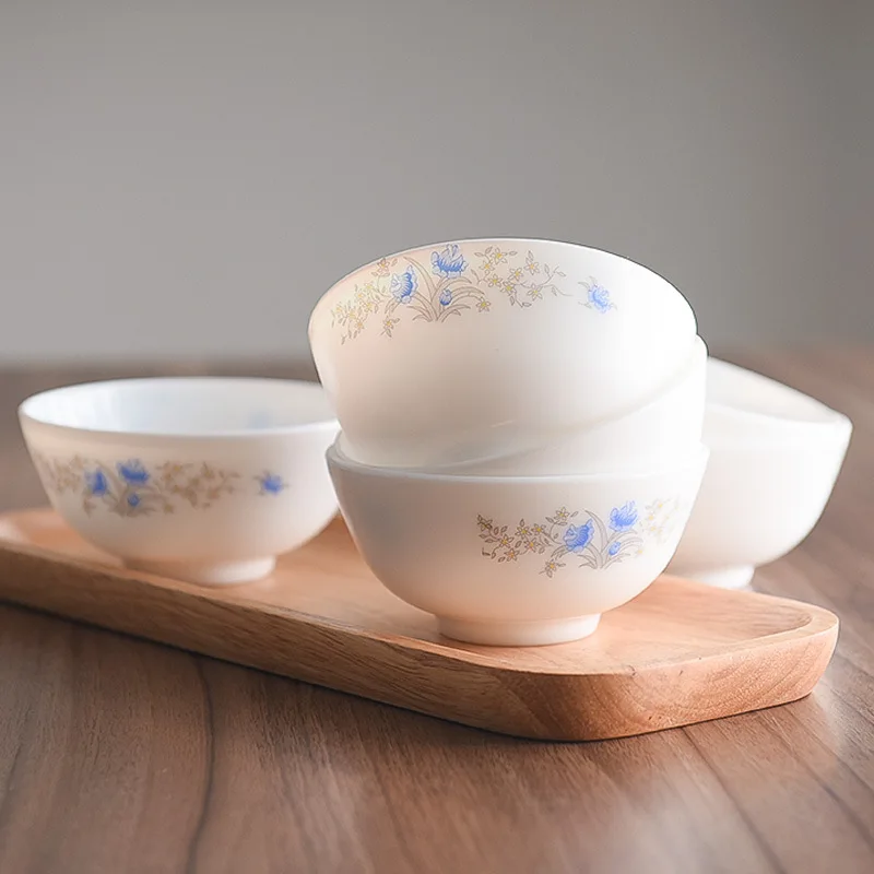 Brett 4,5-дюймовая столовая посуда из опалового стекла, маленькая миска, современный дизайн, фарфоровая посуда из белого нефритового стекла, опаловая керамика Generation