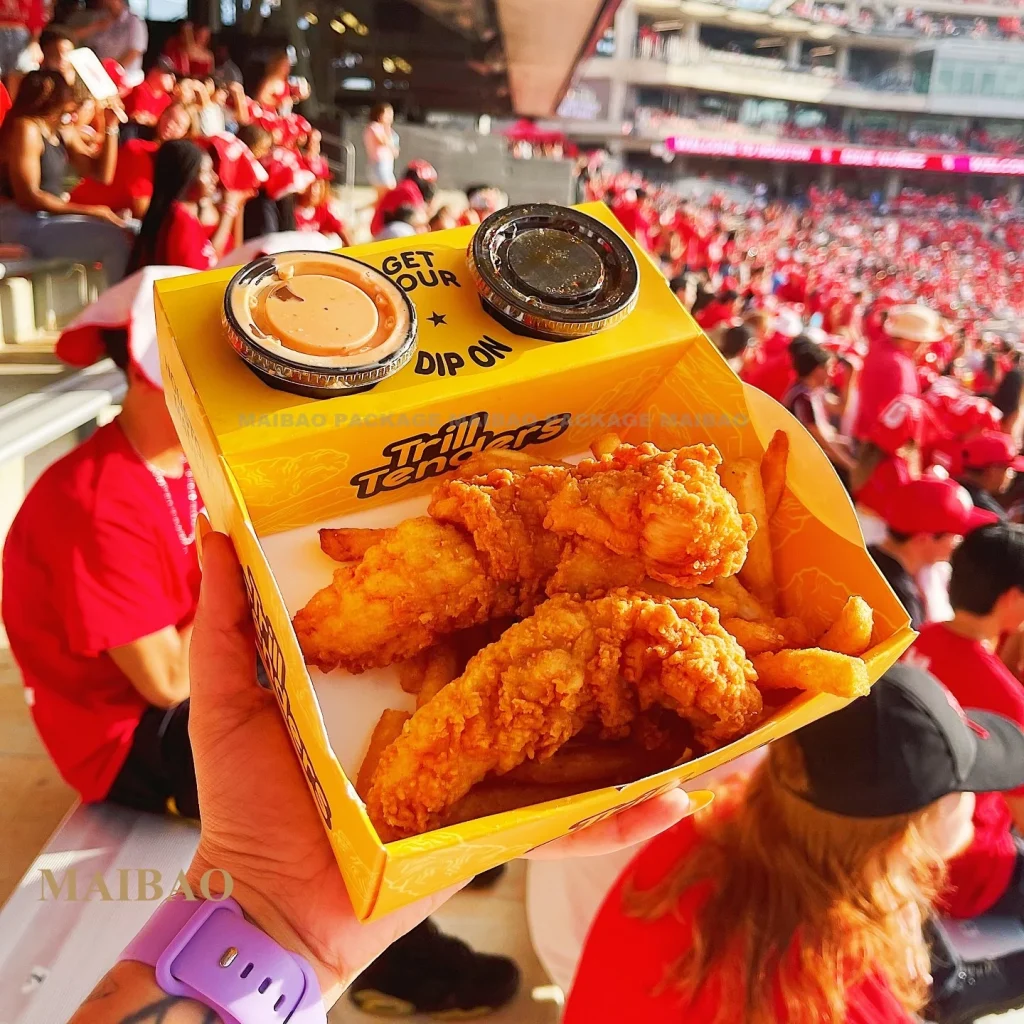 Коробка для закусок Happy Meal для всей семьи, жиронепроницаемая упаковка для фаст-фуда, жареный куриный наггетс, картофель фри, гамбургер, бумажная коробка