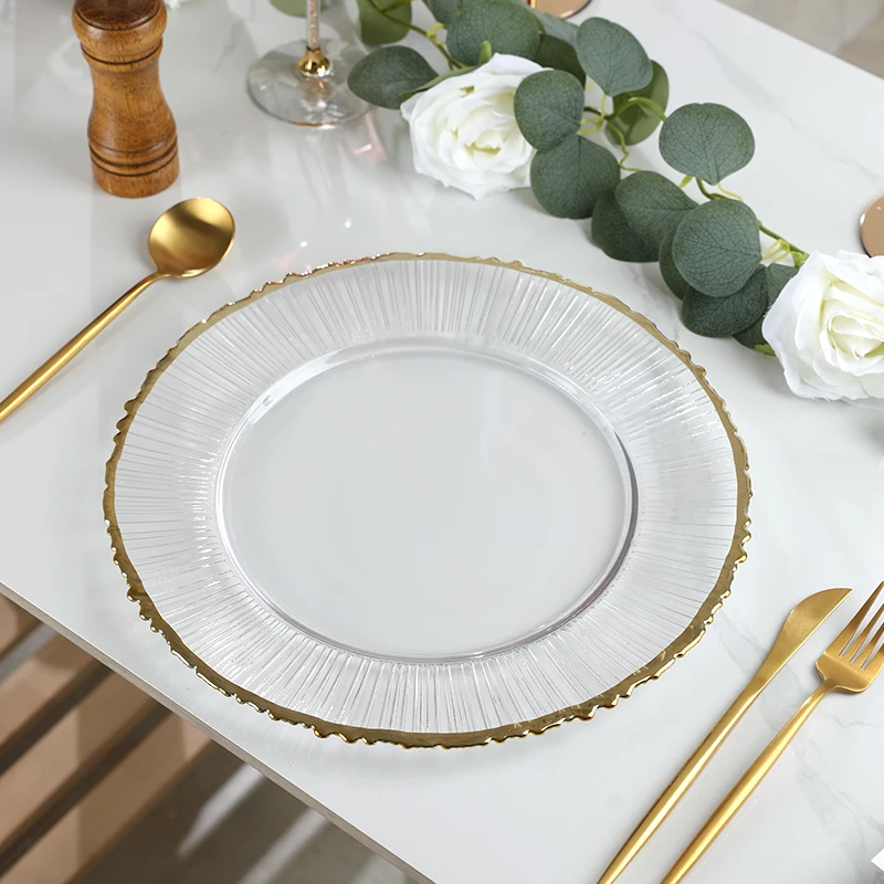 Серебряные зарядные пластины Массовые золотые зарядные пластины оптом Золотые блестящие зарядные пластины