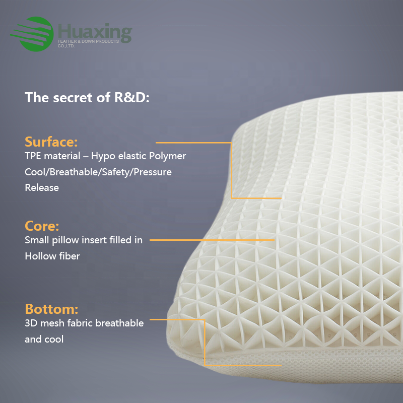 Роскошные подушки, цветная коробка, здоровый воздушный поток, 3D TPE, высокоэластичная подушка для сна с облаками и съемным чехлом