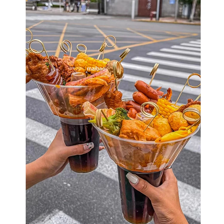 Чашка 2 в 1 с миской для закусок сверху. Чашка для напитков, которую можно взять с собой одной рукой. Верхняя часть Чаша для закусок. Чашка для закусок, чая с молоком и жареной курицей на заказ.