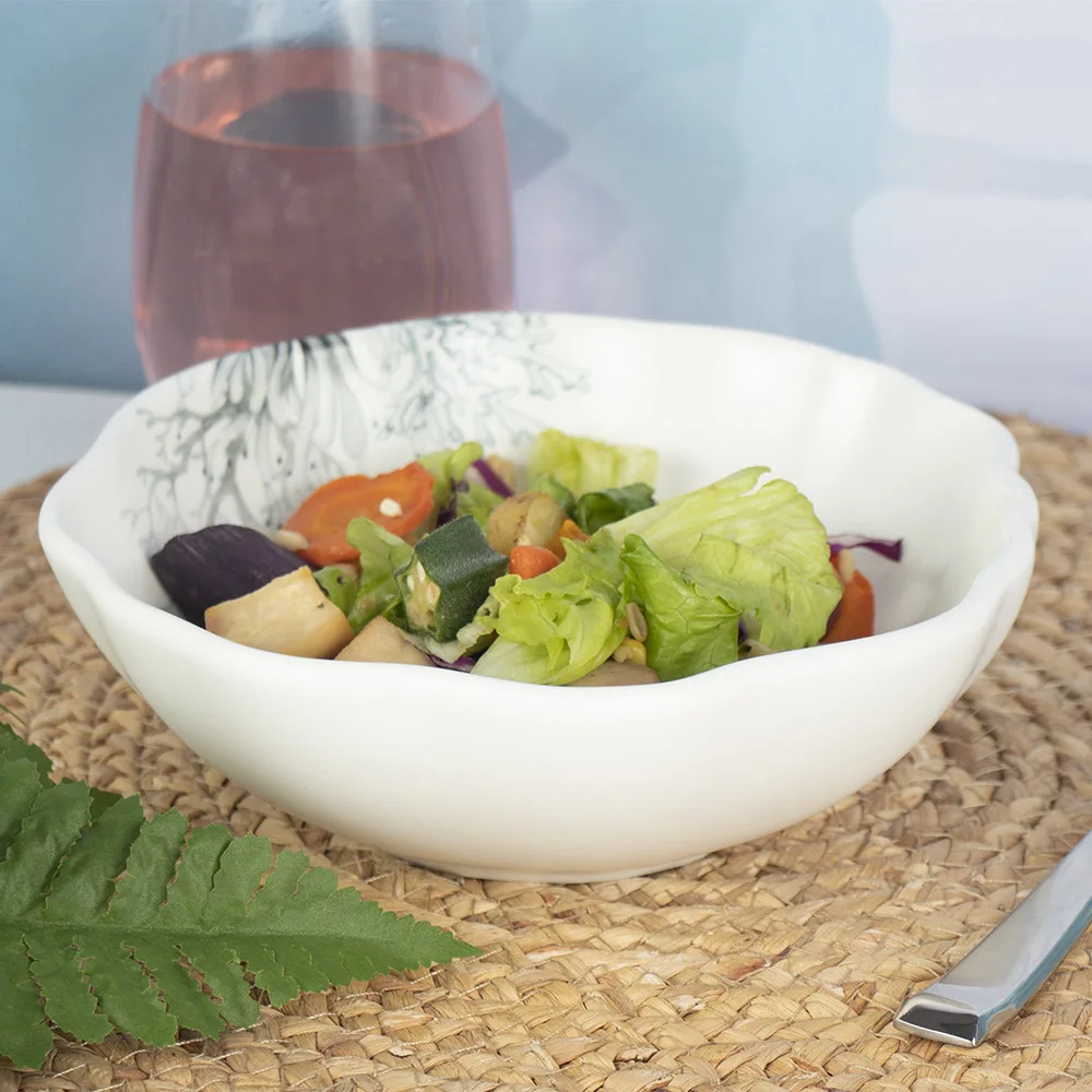 Белая высокотемпературная керамическая чаша в стиле ретро в стиле ретро, фарфоровые миски для ресторана, общественного питания