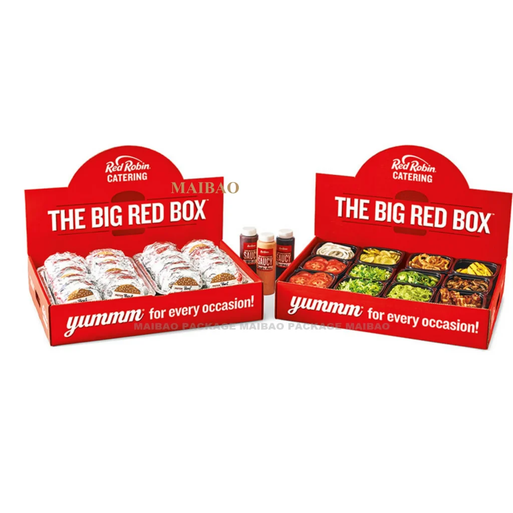 Одноразовая коробка с принтом на заказ, коробка для гамбургера, картофеля фри, жареной курицы, попкорна, упаковка для фаст-фуда, коробка из крафт-бумаги