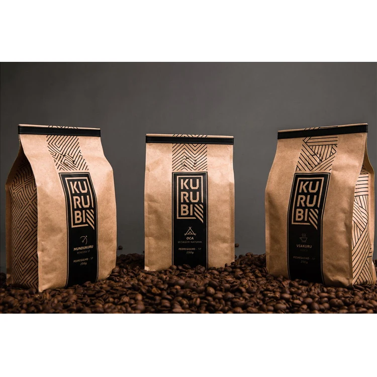 250 г одноразовый скраб с блоком на дне, скраб для упаковки порошка, молния, белый, розовый, матовый, черный, клапан, бумажный кофейный пакет с вентиляционным отверстием