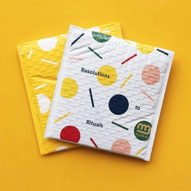 Биоразлагаемые полиэтиленовые пакеты с мягкой подкладкой, почтовые пакеты с индивидуальным логотипом, противоударные пузырьковые почтовые конверты, полиэтиленовые пузырьковые пакеты для почтовых отправлений