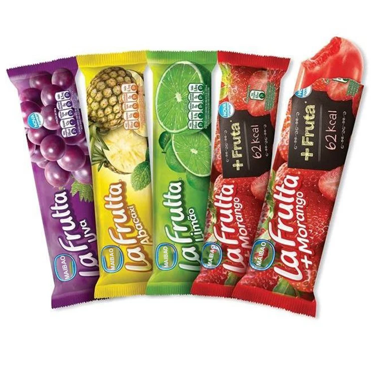 Изготовленный на заказ пакет для упаковки замороженных продуктов с трехсторонним уплотнением, мешок для мороженого с замороженным одноразовым уплотнением, пластиковые пакеты для льда