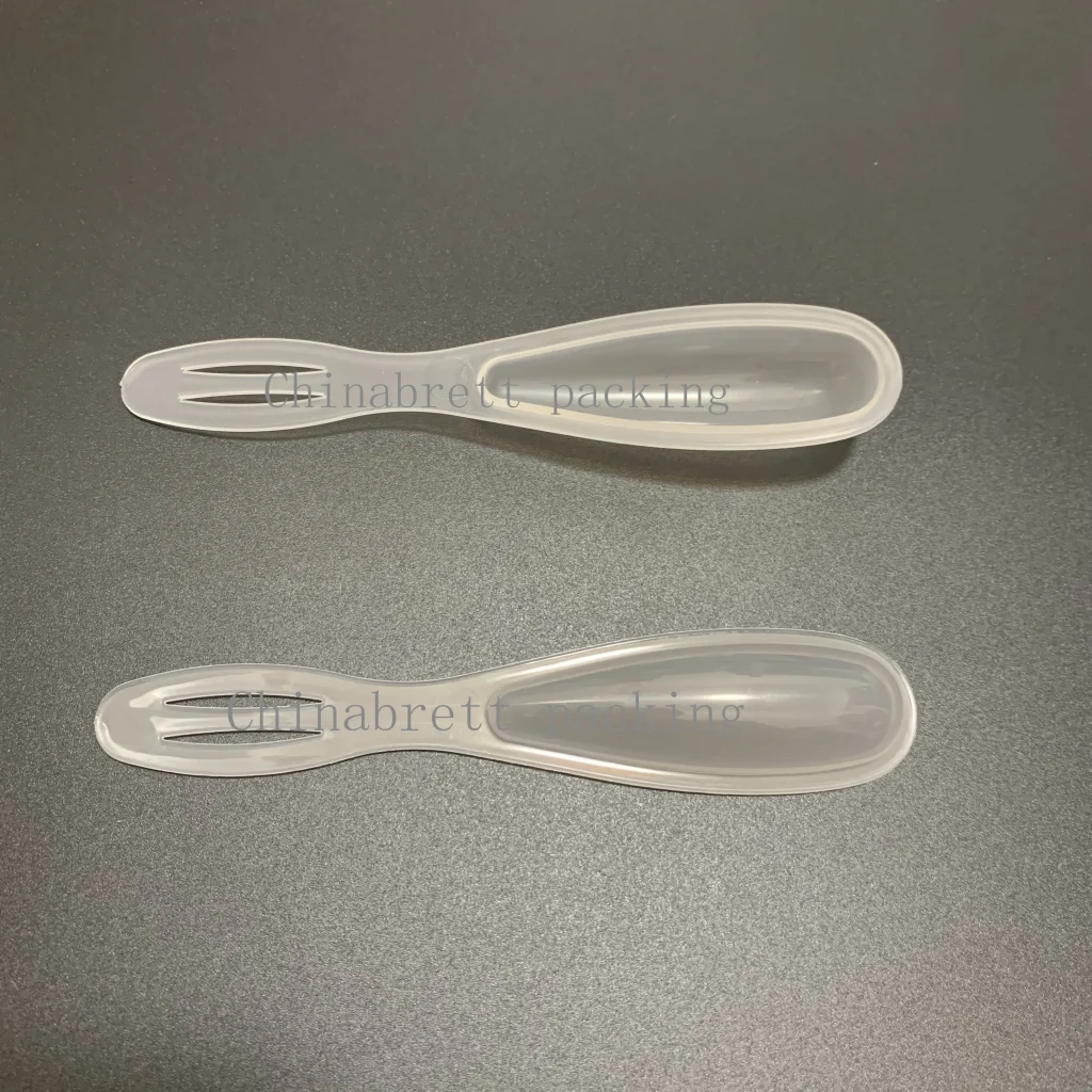 Популярная пластиковая чашка 10 г, прозрачная медовая ложка с фольгой и обертками