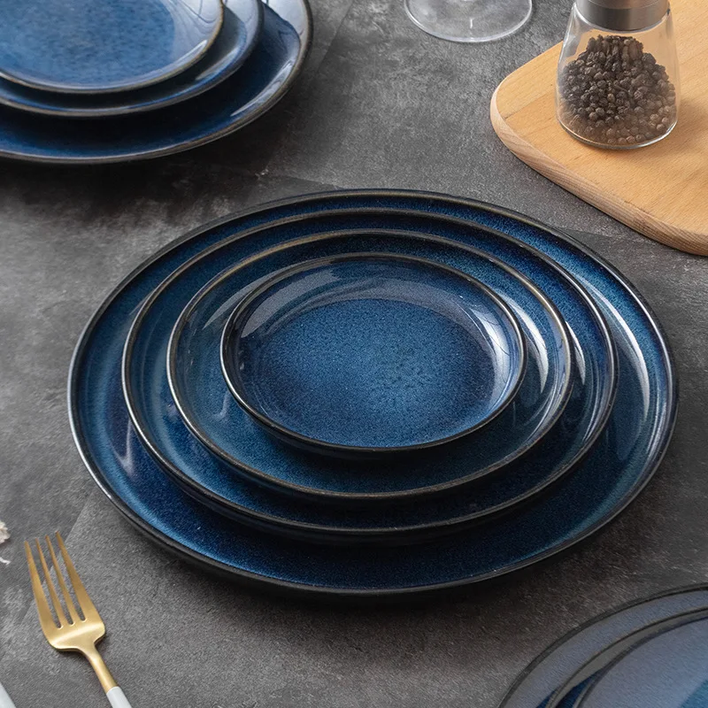 10.5 European Style Customized Ceramic Round Dinner Catering Dinner Plates for Restaurant