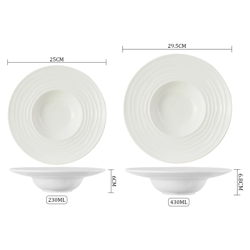 Индивидуальный поставщик, европейская соломенная шляпа, тарелка для супа, элитная керамическая тарелка для ресторана, отеля, ужина