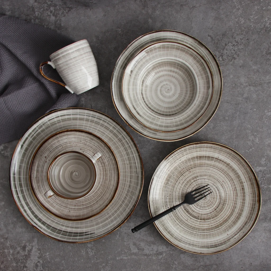 Тарелки для общественного питания, керамические фарфоровые наборы столовых тарелок, посуда, керамические наборы столовых приборов для отелей