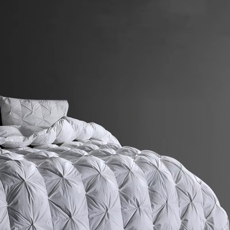 King Twin Size White Hotel Home Warm Luxury Bedding All Seasons Duvet Goose Down Feather Bed Comforter