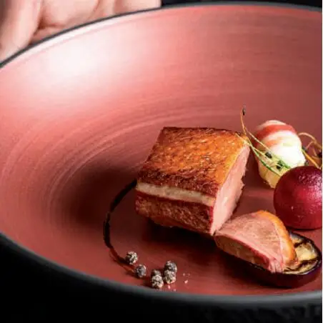 Современная керамическая посуда по индивидуальному заказу, медная тарелка для ресторанов, медная глазурованная тарелка, наборы столовой посуды оптом