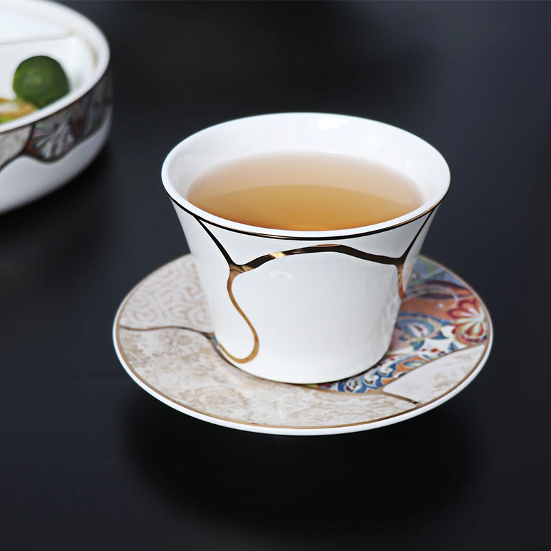 Китайская чашка Cawa Bone China Чайный сервиз высокого класса класса люкс