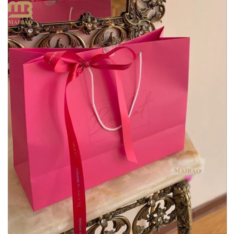 Оптовая продажа от производителя с логотипом, роскошный бутик для макияжа, парфюмерия, подарочная бумага, косметическая упаковка, сумка с лентой