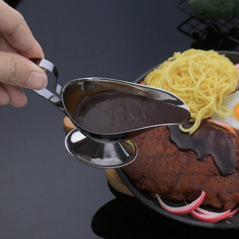 Использование в западном ресторане из нержавеющей стали, кейтеринг, соусник, сервировочный кувшин, термосоус для кейтеринга