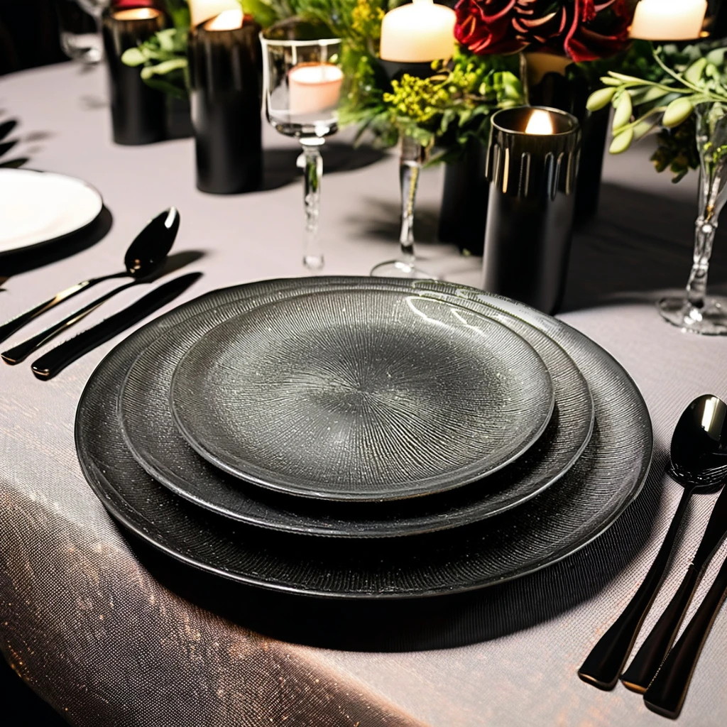 Новый дизайн, круглое зарядное устройство для стекла, оптовая продажа, роскошные свадебные украшения, тарелка, экологически чистая пластиковая посуда, блюдо