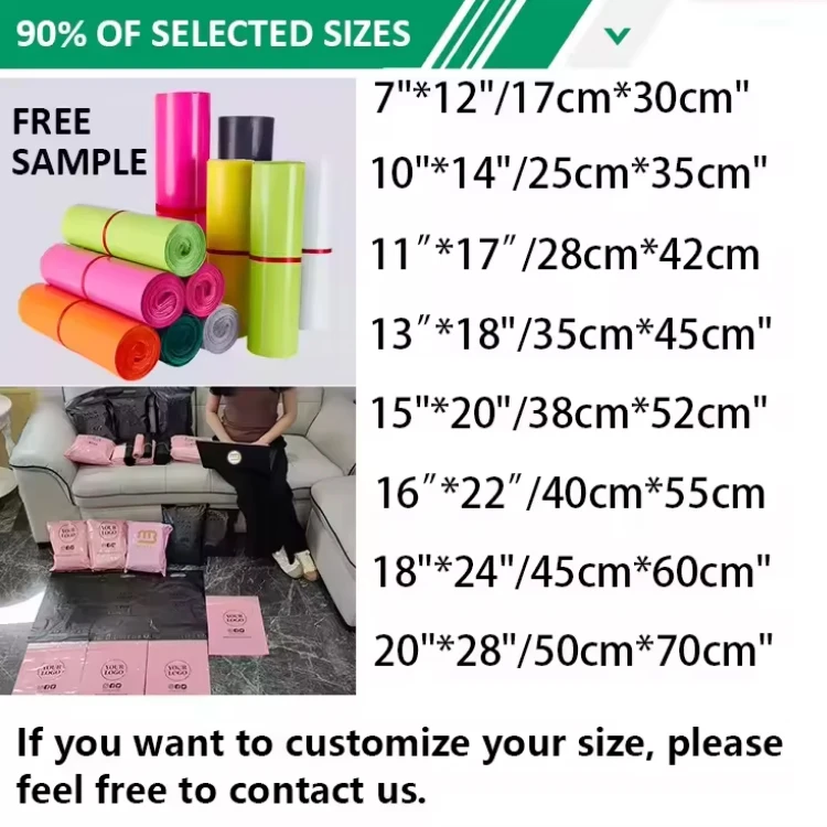 Компостируемые почтовые пакеты на заказ для одежды, курьерская доставка, конверт, почтовая сумка, полиэтиленовая почтовая пластиковая упаковочная сумка для одежды