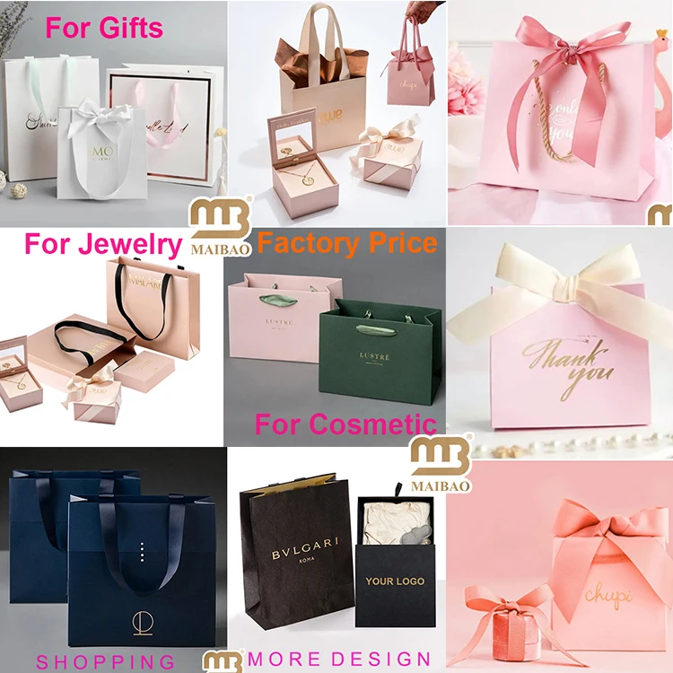 Пользовательский индивидуальный логотип с принтом черного цвета, большие персонализированные роскошные сумки для покупок, подарочные бумажные пакеты премиум-класса с ручкой