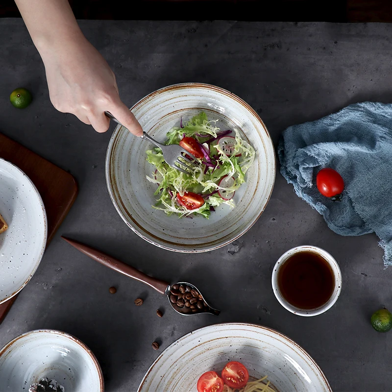 Скандинавские тарелки, ресторанная посуда, португальская винтажная фарфоровая посуда, тарелка