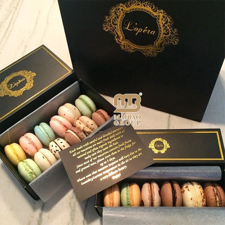 Подарочная коробка для печенья с принтом на заказ, роскошный сервиз для послеобеденного чая, подставка для бумаги, отделение для выноса, упаковка для десерта, коробка для кексов