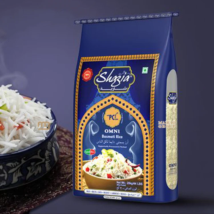 Ламинированный пластиковый пустой мешок для муки с логотипом, упаковка 2 кг, 5 кг, 10 кг, мешок для зерна, дешевая цена, вакуумный мешок для риса с жасмином, 25 кг