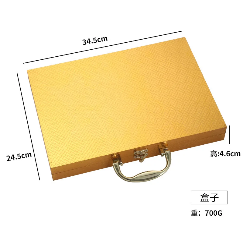 Luxury 24pcs Gold Plated Stainless Steel Cutlery Set Knife Fork Spoon Flatware for Wedding Coffee & Tea With Gift Box