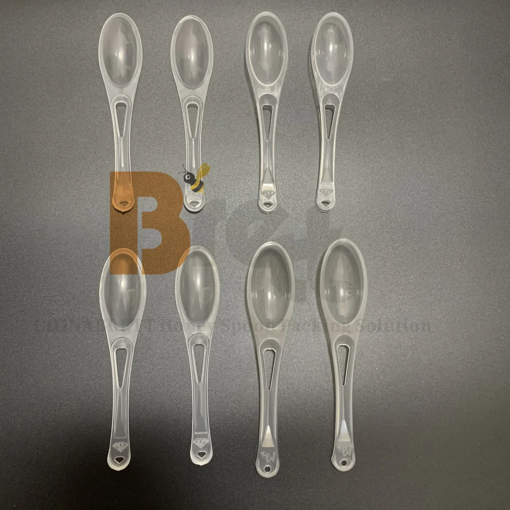 Лидер продаж Brett Manufacturing, одноразовая пластиковая ложка для меда, не содержащая бисфенола-А, нестандартные размеры 7 г, 10 г, 12 г, 15 г для путешествий, свадьбы