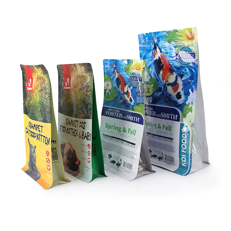 Индивидуальный дизайн, 10 кг, 15 кг, 20 кг, экологически чистый Pla Pbat, биоразлагаемый компостируемый пластик, упаковка для корма для домашних животных, мешок для корма для рыб и золотых рыбок кои