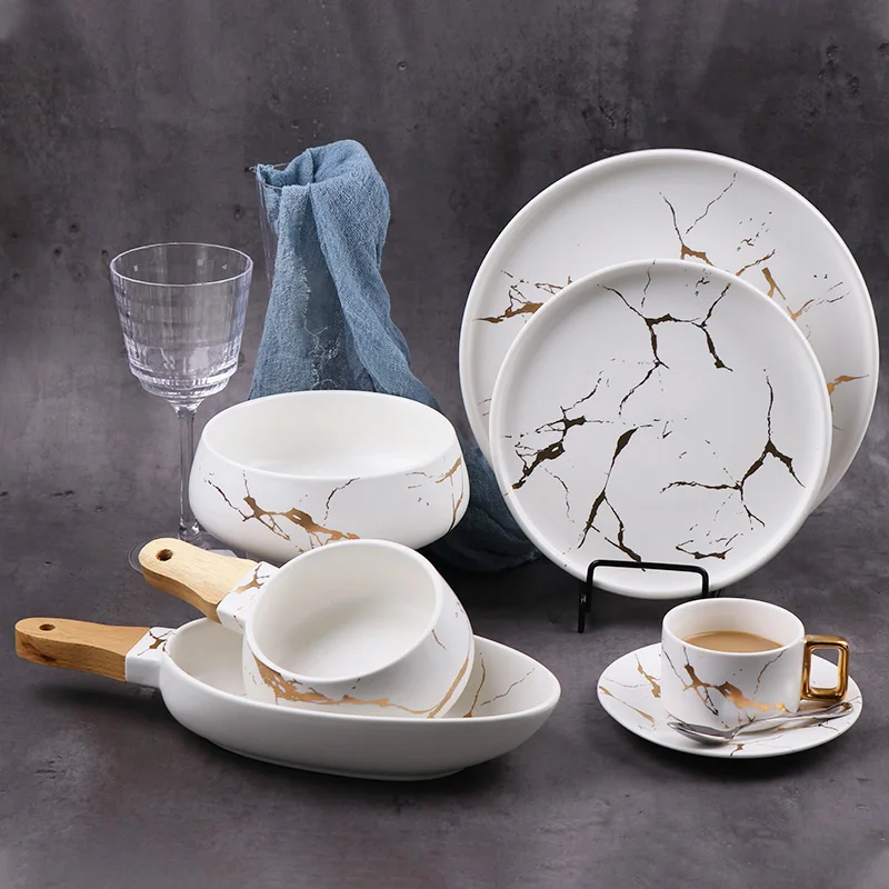 Оптовые матовые белые пластины, мраморные пластины для зарядного устройства, золотые таблички для отелей и дома