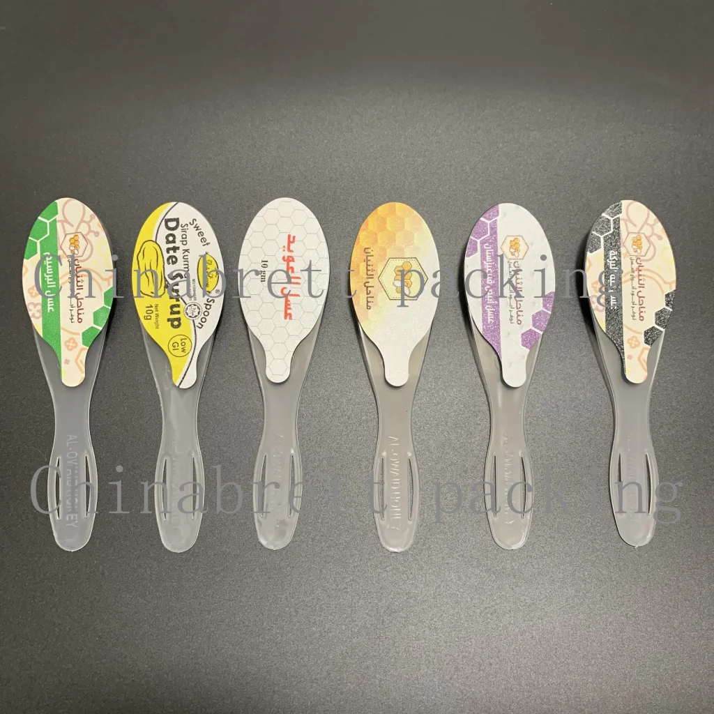 Экологически чистая пластиковая чашка, прозрачная большая медовая ложка 10 г с сумками из фольги