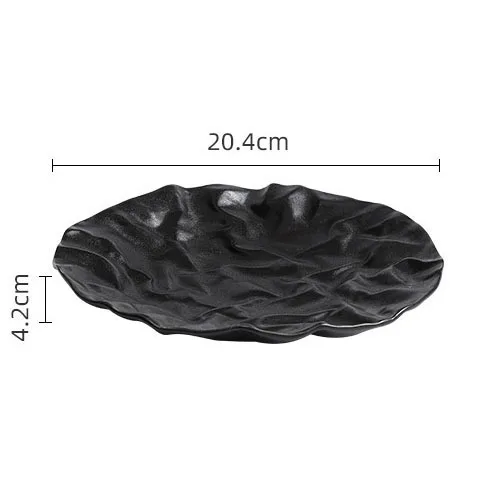 Creative European-Style Simple Ceramic Platter Sustainable Irregular Western Restaurant Dessert Bowls for Parties Stylish