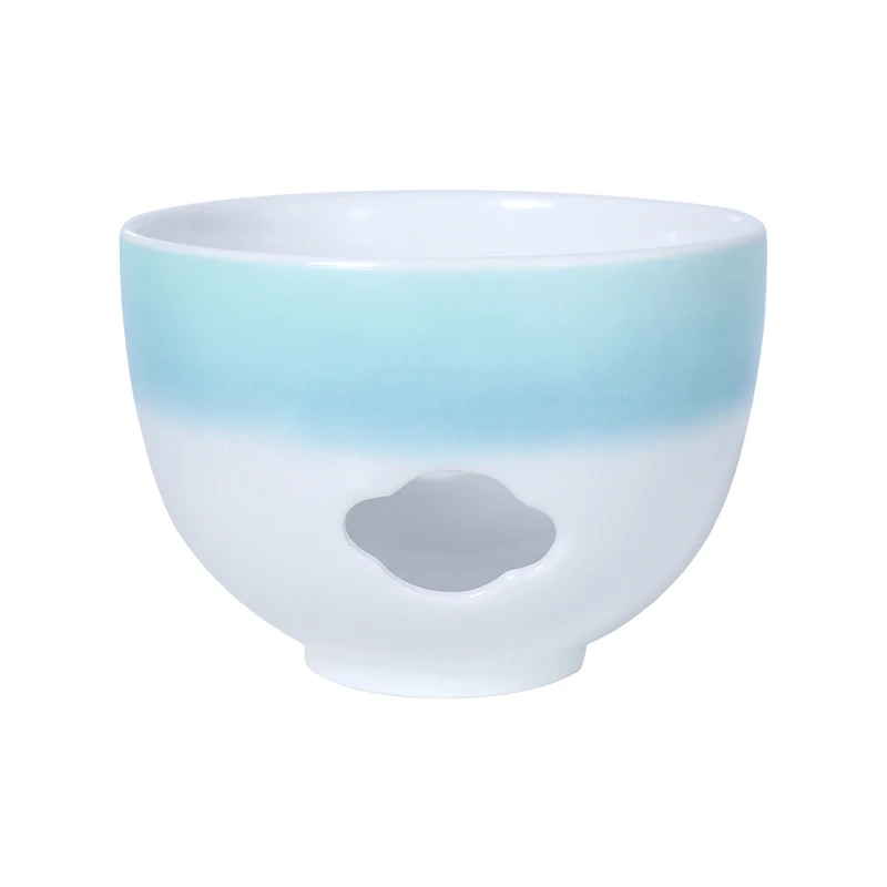 Синий и белый маленький подогреватель супницы 350cc Фарфоровая супница Soperas с крышкой и блюдцем Оптовая керамическая супница для отеля