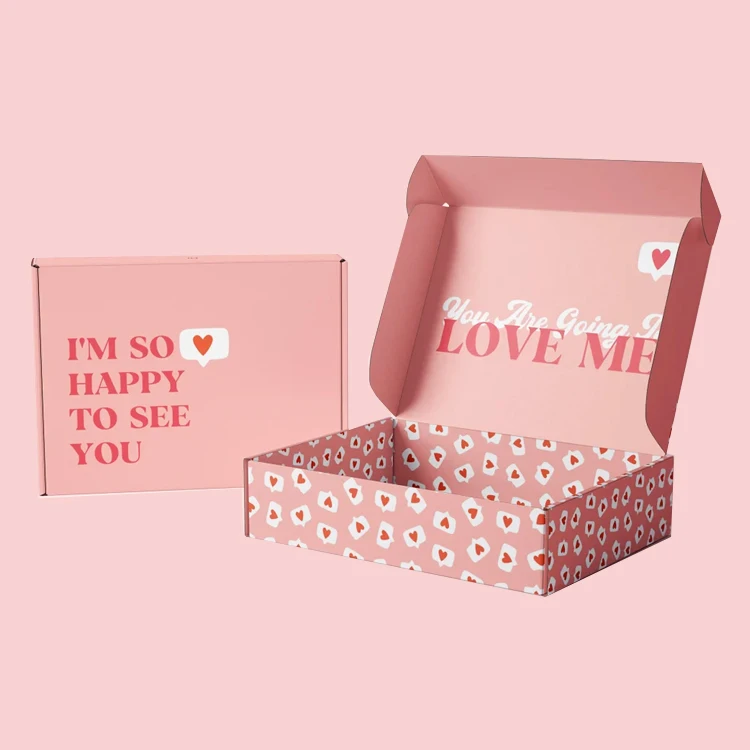 Бесплатный образец пользовательского логотипа косметическая почтовая почтовая почтовая коробка.